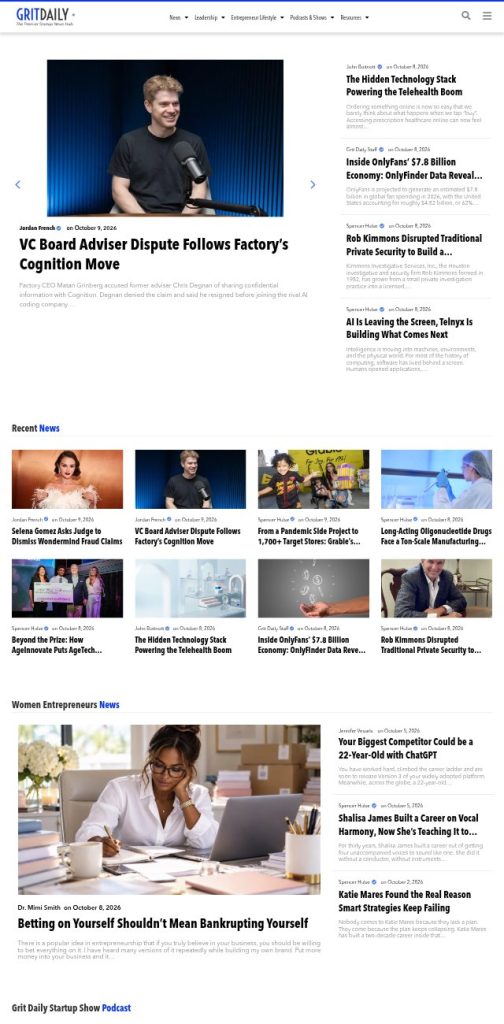 Grit Daily — homepage